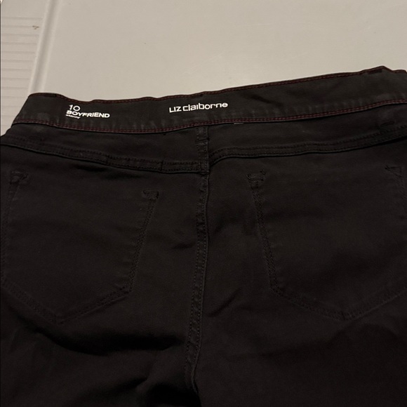 Liz Claiborne Faded black boyfriend skinny jeans good used condition - Picture 4 of 7